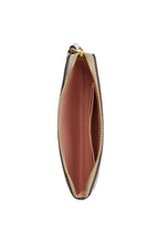 Corner Zip Wristlet In Signature Canvas With Floral Print Gold Sand Multi