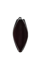 Corner Zip Wristlet Silver Black