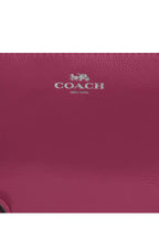 Corner Zip Wristlet Silver Pink