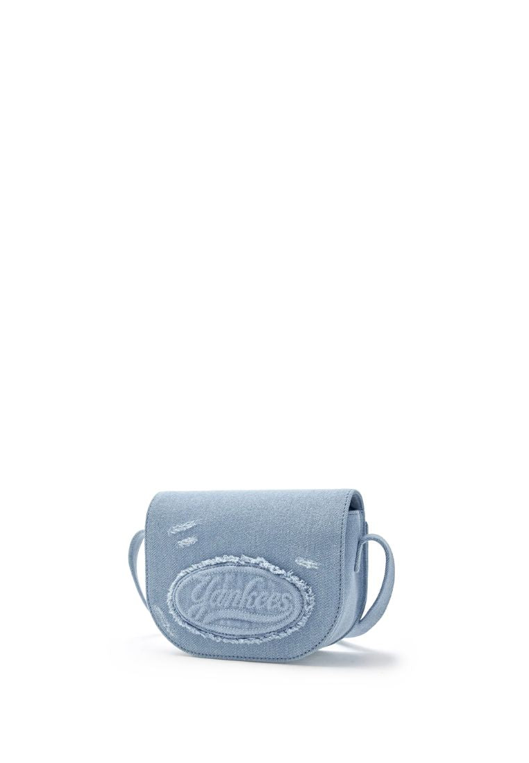 Cursive Vintage Denim Cross Bag NY Yankees Light Blue