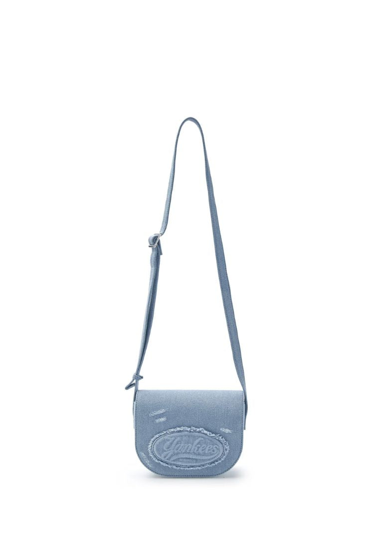 Cursive Vintage Denim Cross Bag NY Yankees Light Blue