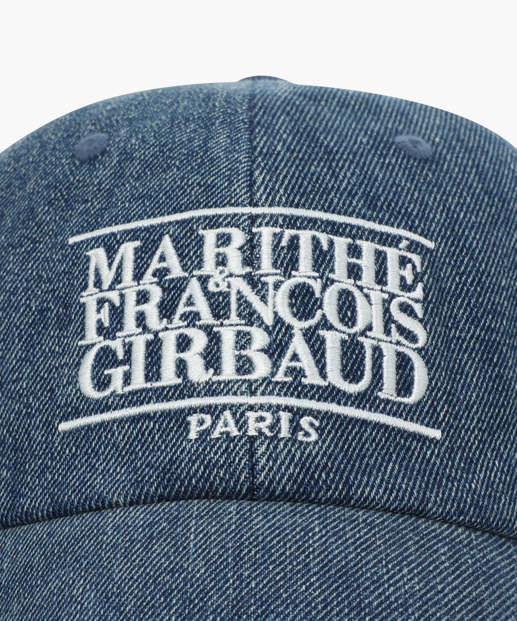 DENIM WASHING CLASSIC LOGO COVERED CAP blue