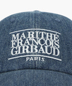 DENIM WASHING CLASSIC LOGO COVERED CAP blue