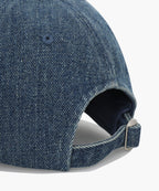 DENIM WASHING CLASSIC LOGO COVERED CAP blue