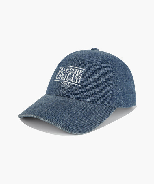 DENIM WASHING SMALL CLASSIC LOGO COVERED CAP blue