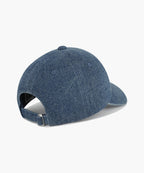 DENIM WASHING SMALL CLASSIC LOGO COVERED CAP blue