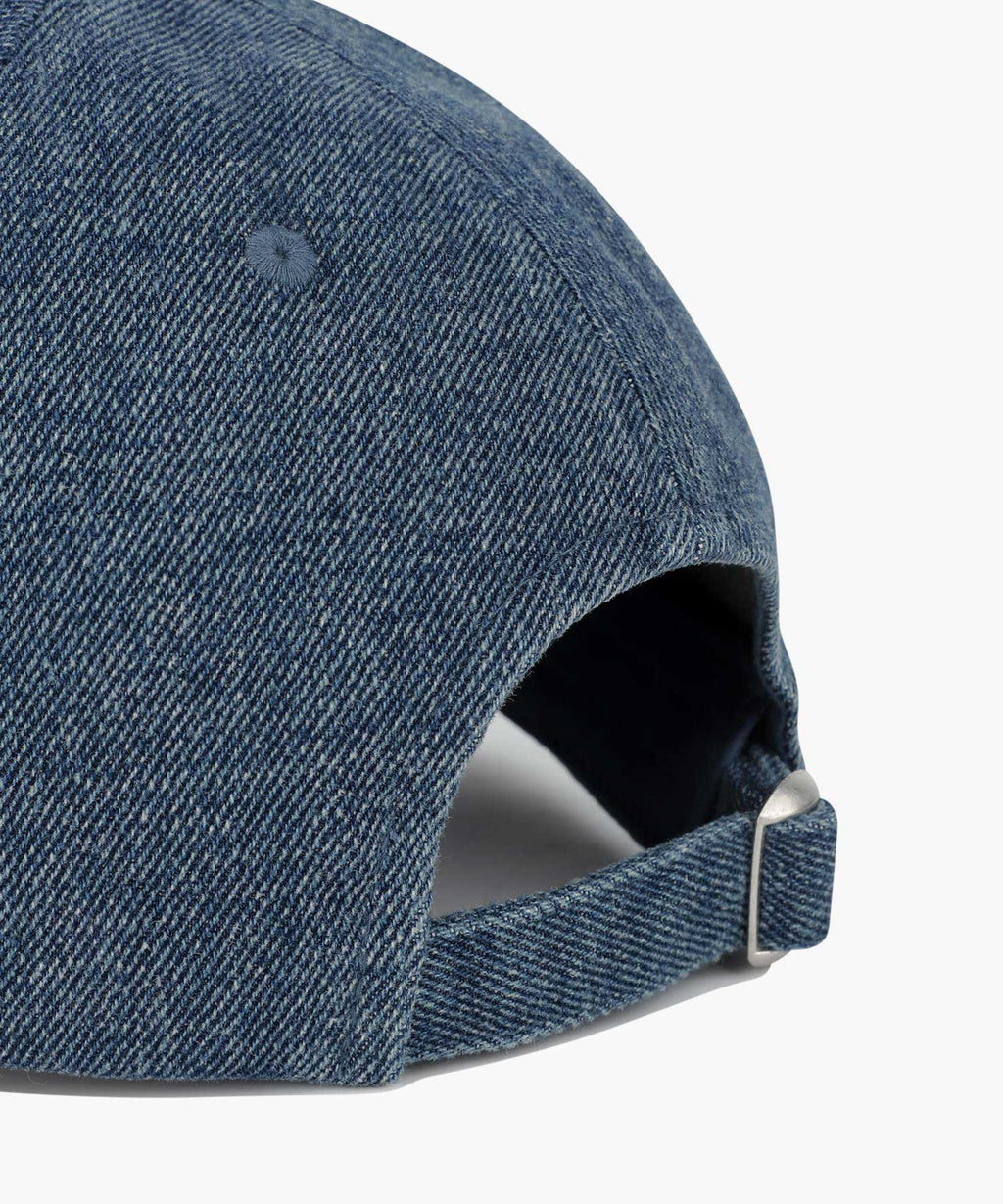 DENIM WASHING SMALL CLASSIC LOGO COVERED CAP blue