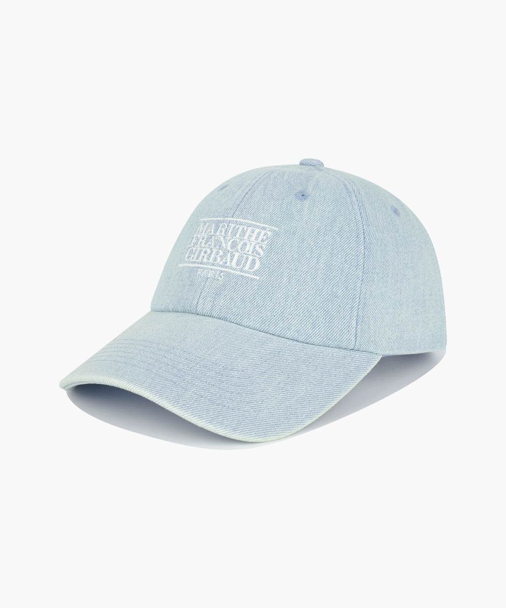 DENIM WASHING SMALL CLASSIC LOGO COVERED CAP light blue