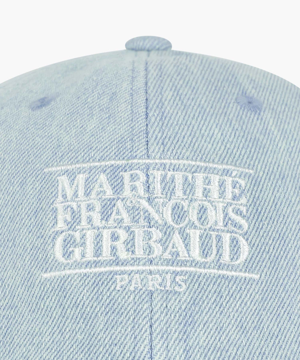 DENIM WASHING SMALL CLASSIC LOGO COVERED CAP light blue