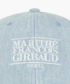 DENIM WASHING SMALL CLASSIC LOGO COVERED CAP light blue
