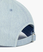DENIM WASHING SMALL CLASSIC LOGO COVERED CAP light blue