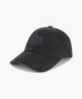 DENIM WASHING SMALL CLASSIC LOGO COVERED CAP washed black