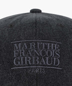 DENIM WASHING SMALL CLASSIC LOGO COVERED CAP washed black