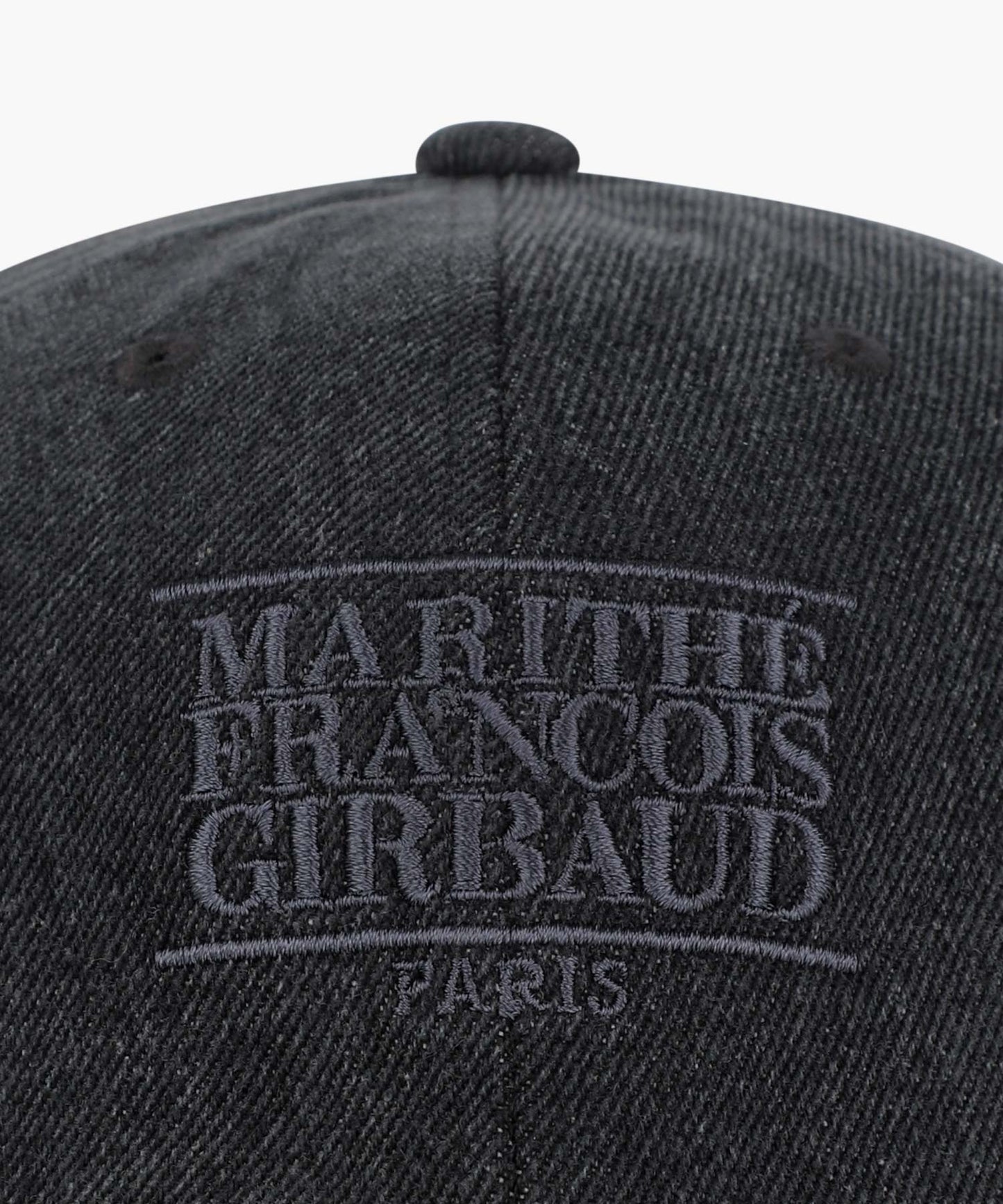 DENIM WASHING SMALL CLASSIC LOGO COVERED CAP washed black
