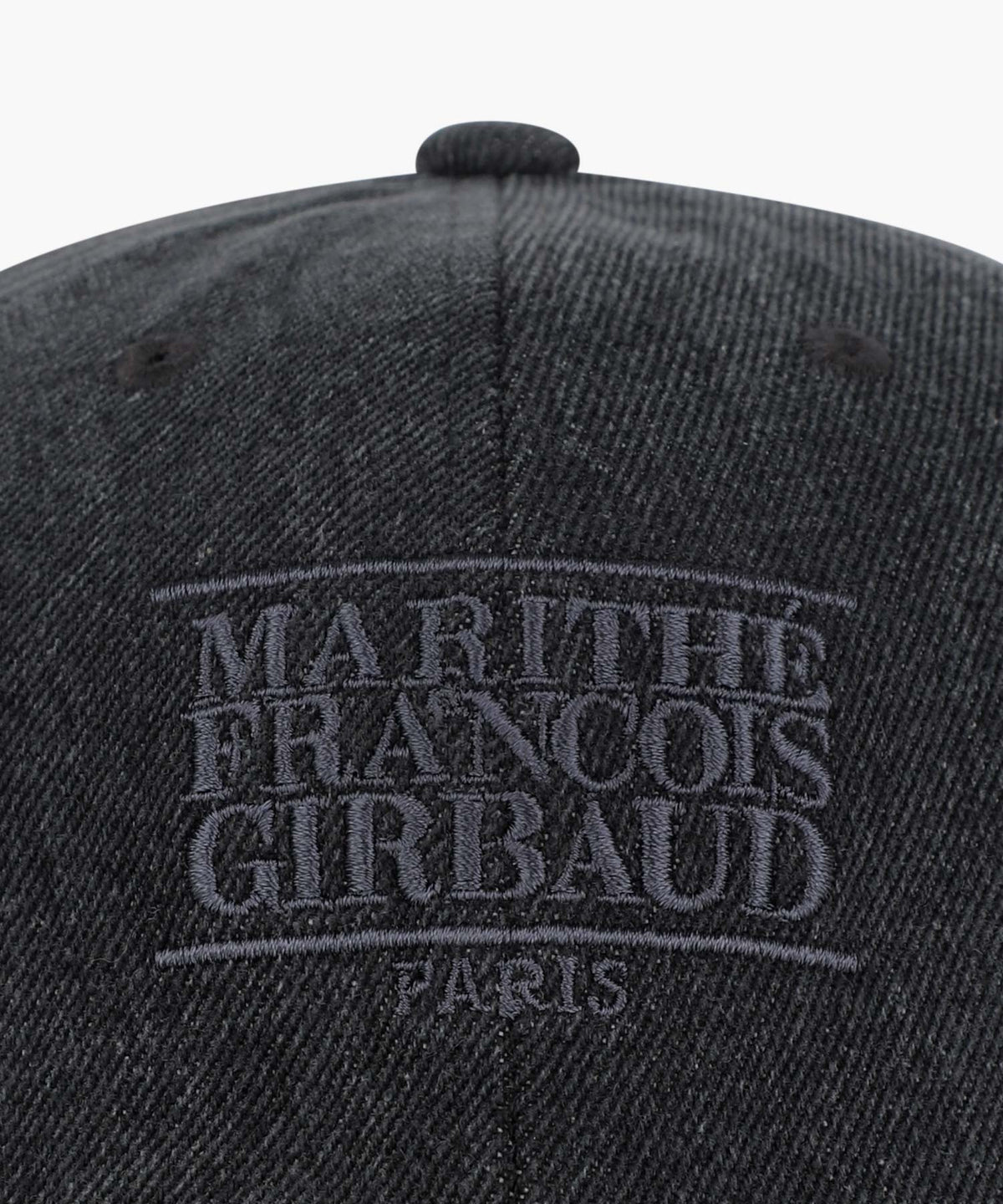 DENIM WASHING SMALL CLASSIC LOGO COVERED CAP washed black