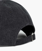 DENIM WASHING SMALL CLASSIC LOGO COVERED CAP washed black