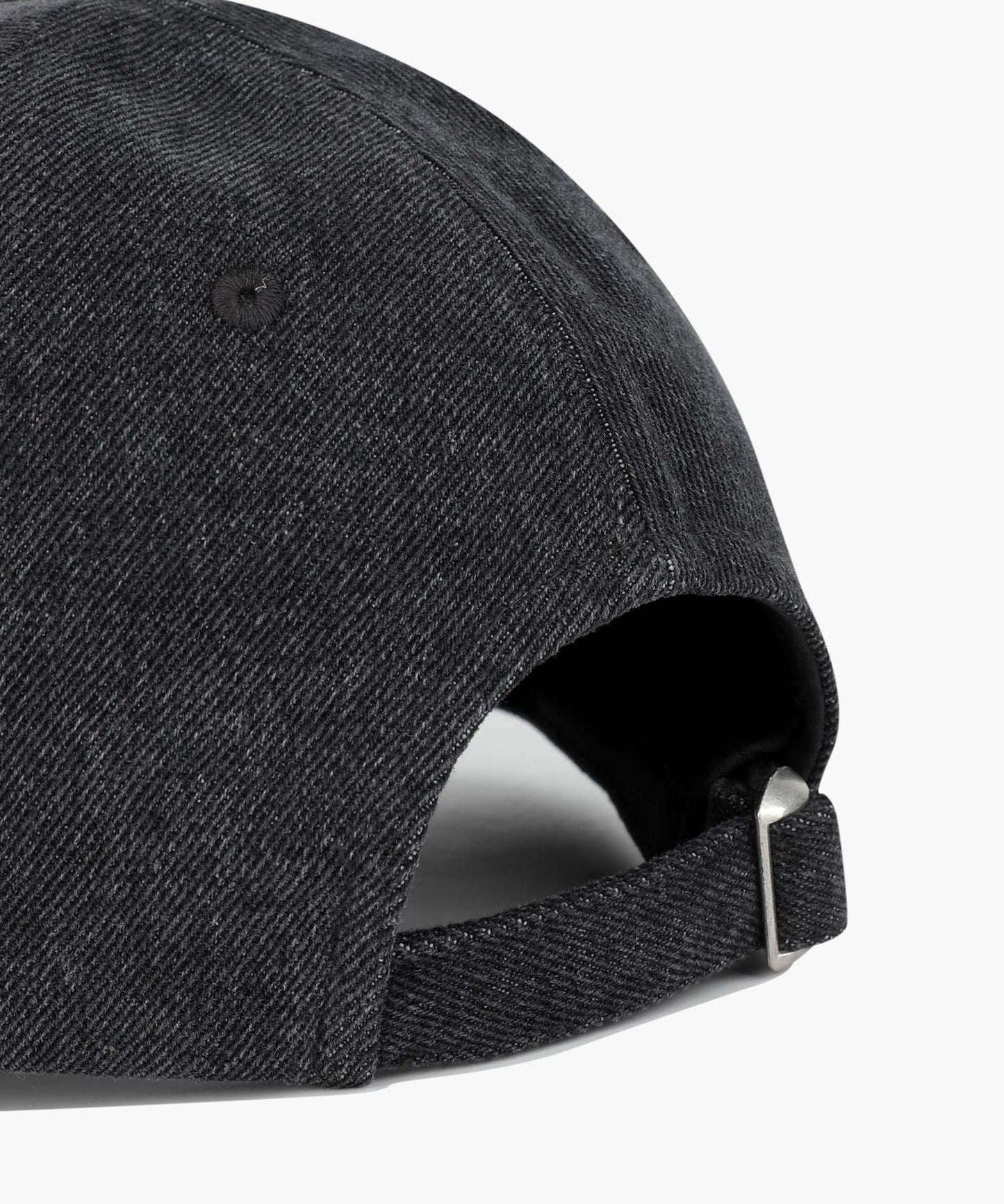 DENIM WASHING SMALL CLASSIC LOGO COVERED CAP washed black