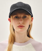 DENIM WASHING SMALL CLASSIC LOGO COVERED CAP washed black