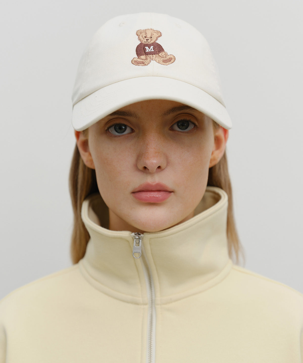 DOODLE BEAR CAP ivory
