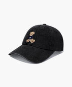 DOODLE BEAR CAP washed black
