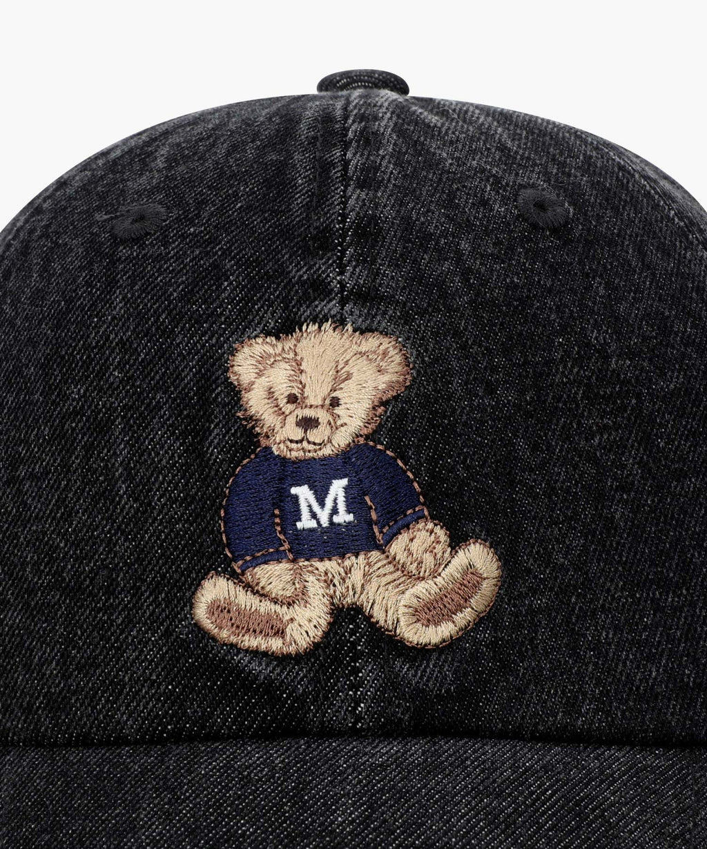 DOODLE BEAR CAP washed black