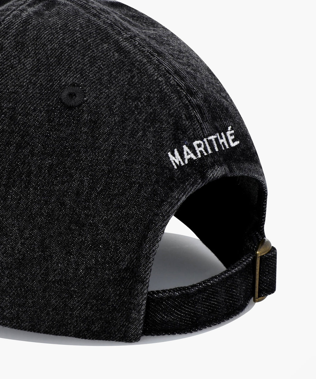 DOODLE BEAR CAP washed black