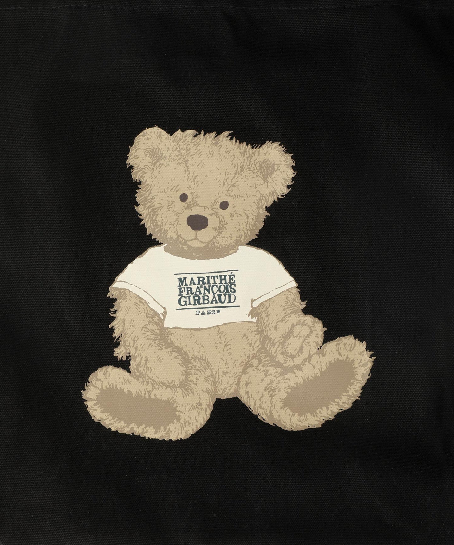 DOODLE BEAR ECO BAG black