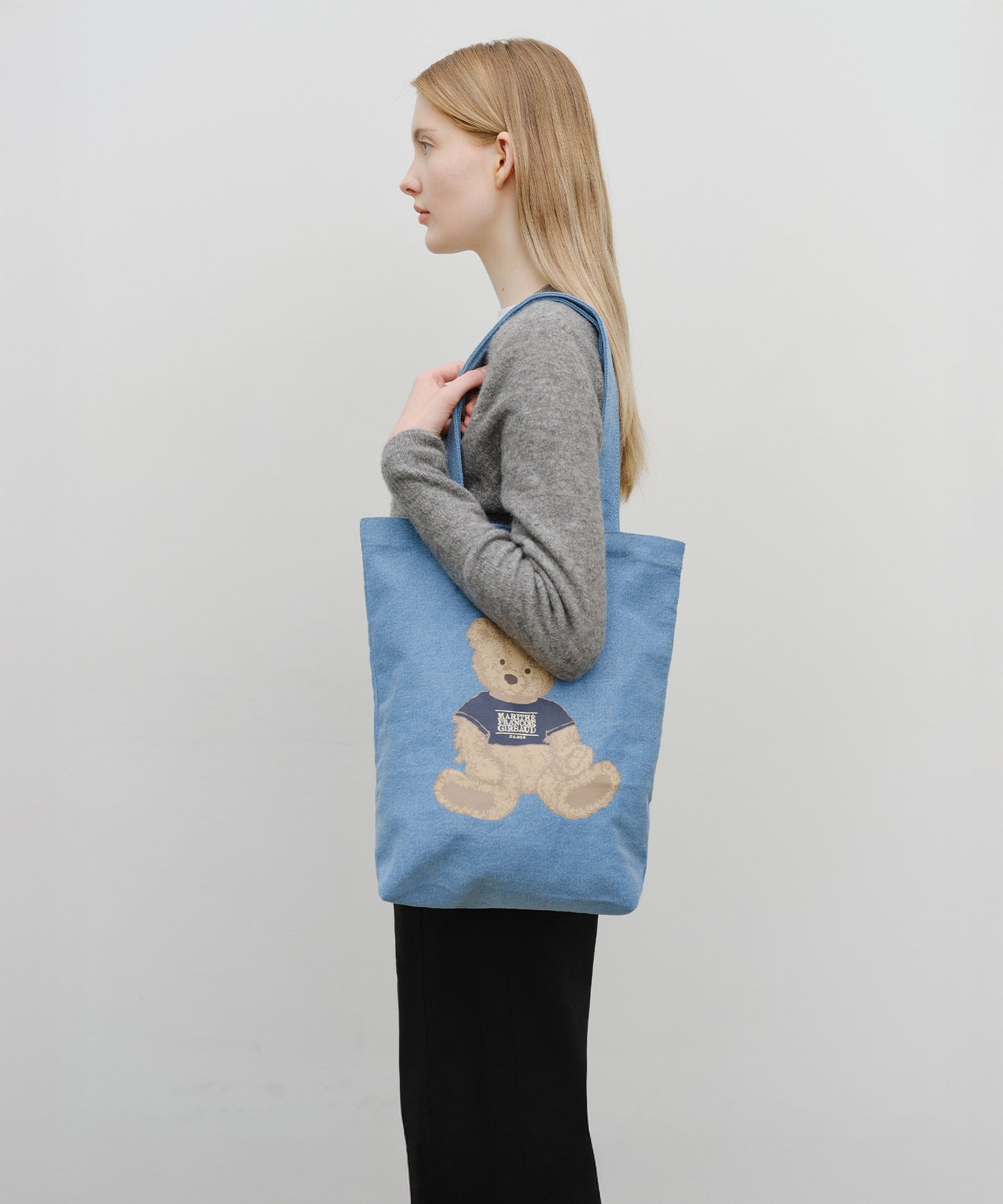 DOODLE BEAR ECO BAG blue