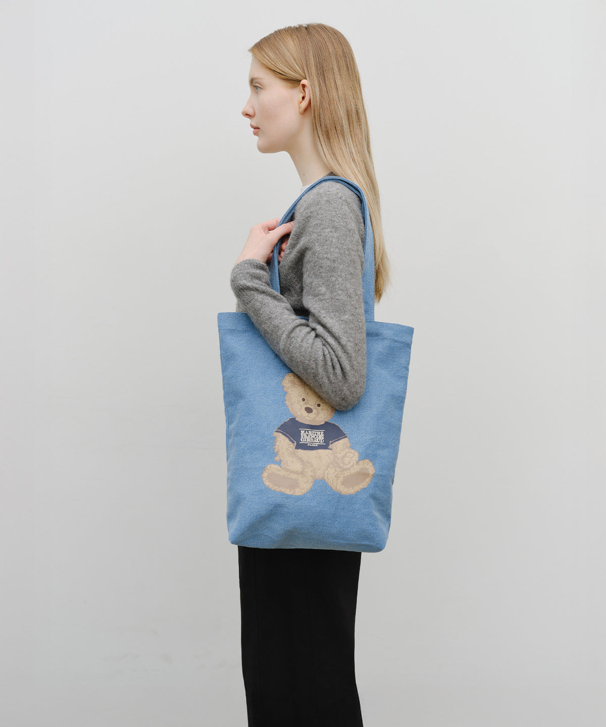 DOODLE BEAR ECO BAG blue