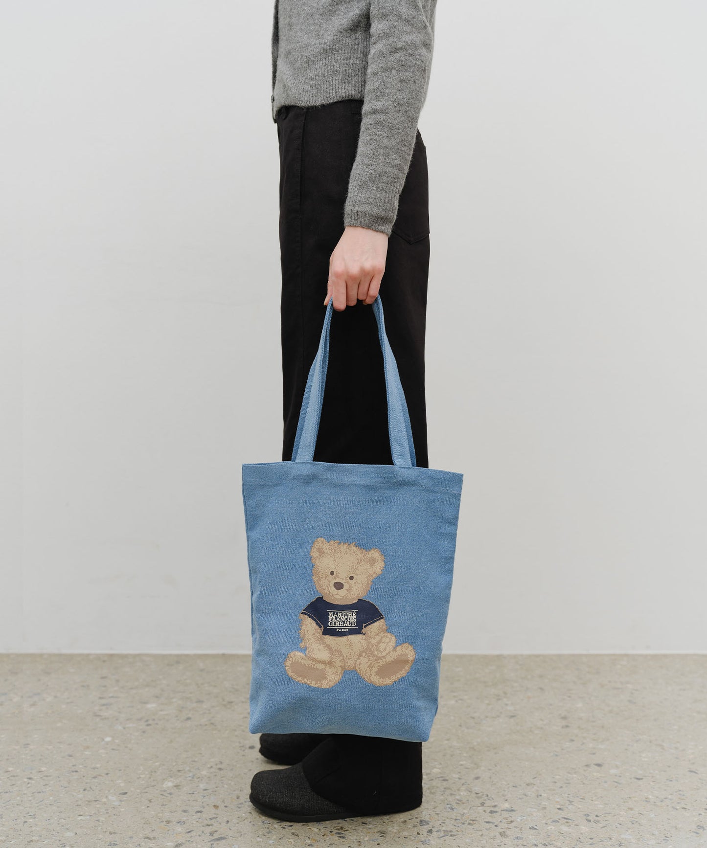 DOODLE BEAR ECO BAG blue