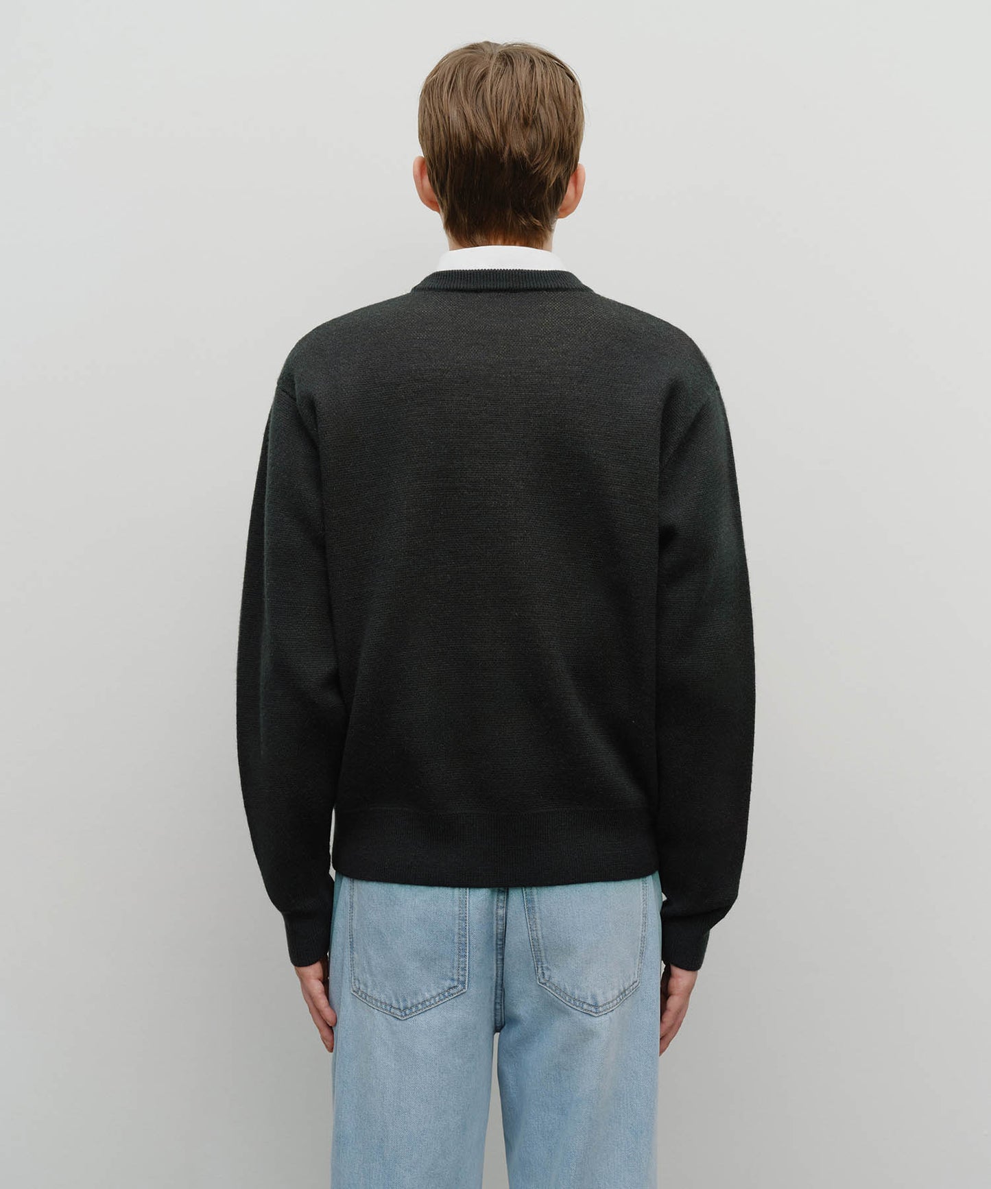 DOODLE BEAR KNIT PULLOVER navy