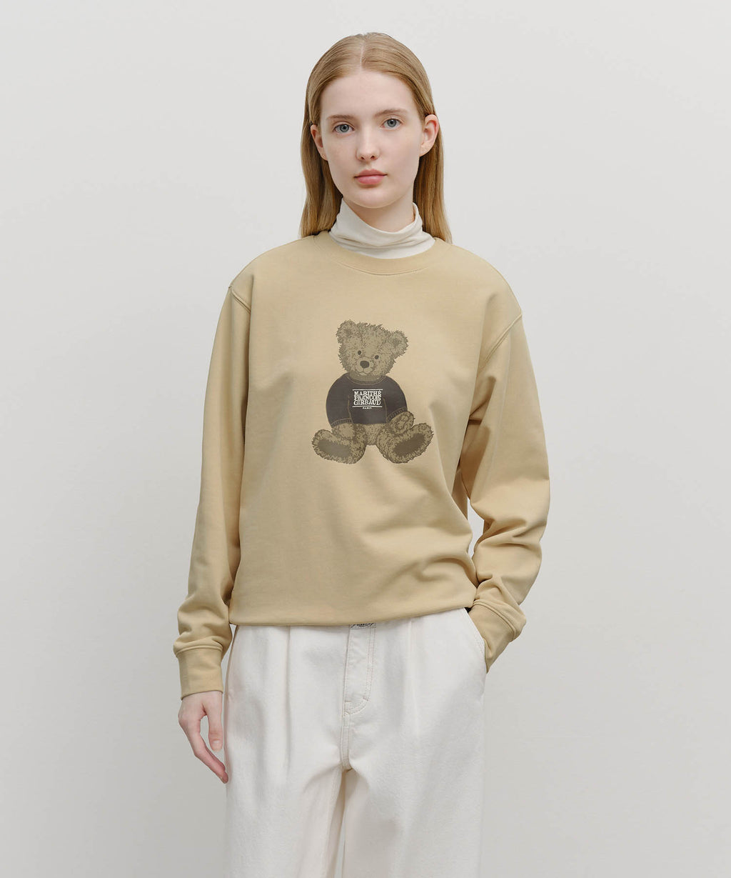 DOODLE BEAR SWEATSHIRT beige
