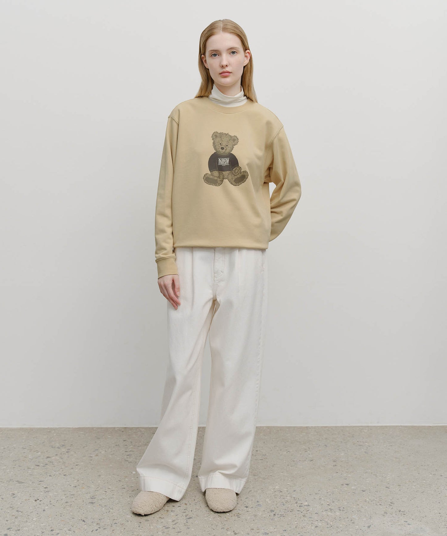 DOODLE BEAR SWEATSHIRT beige