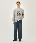 DOODLE BEAR SWEATSHIRT heather gray