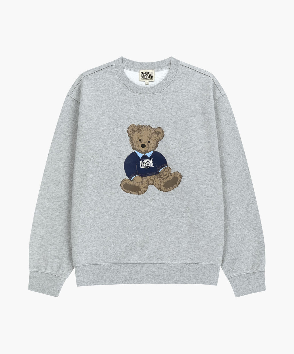 DOODLE BEAR SWEATSHIRT heather gray
