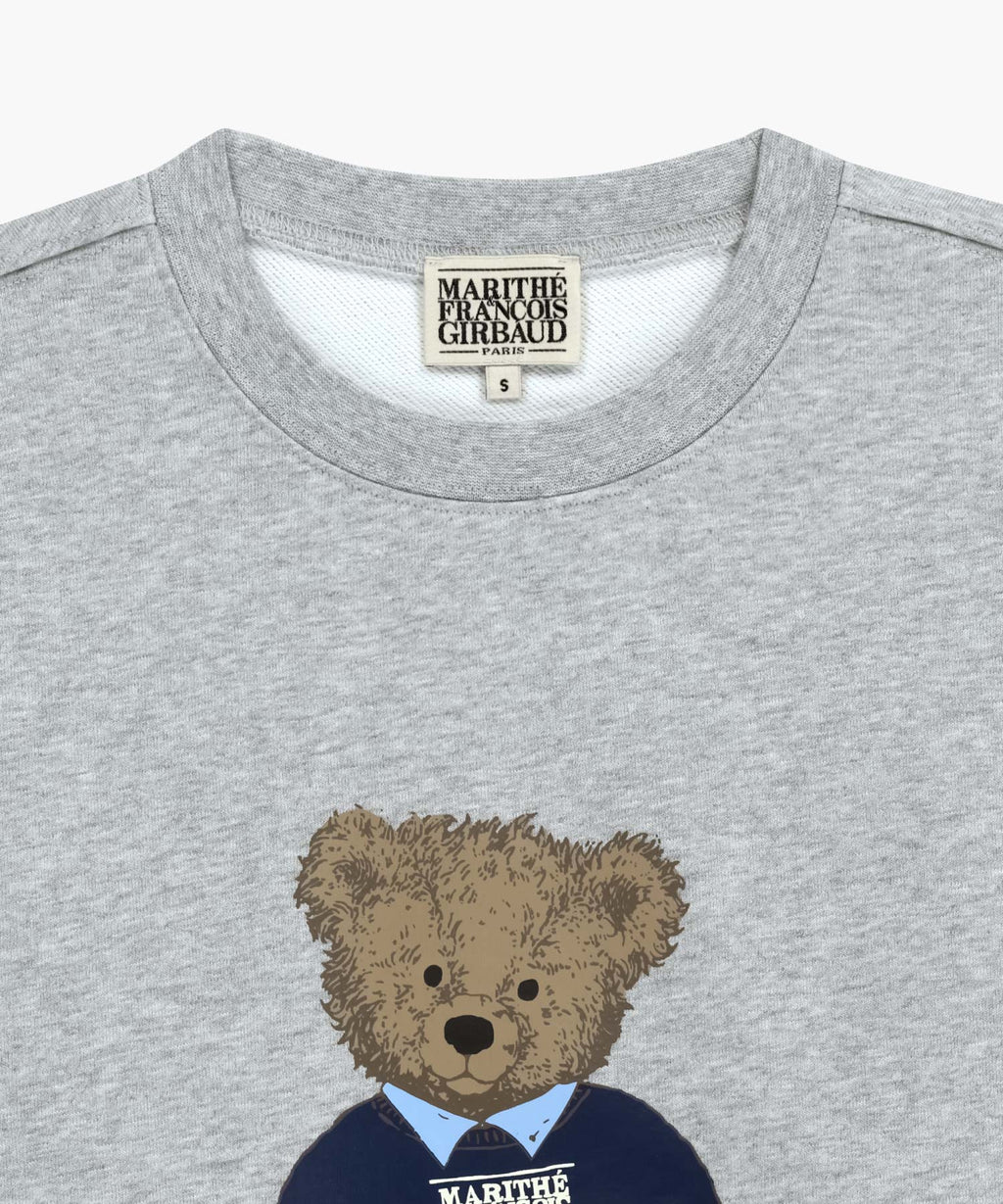 DOODLE BEAR SWEATSHIRT heather gray