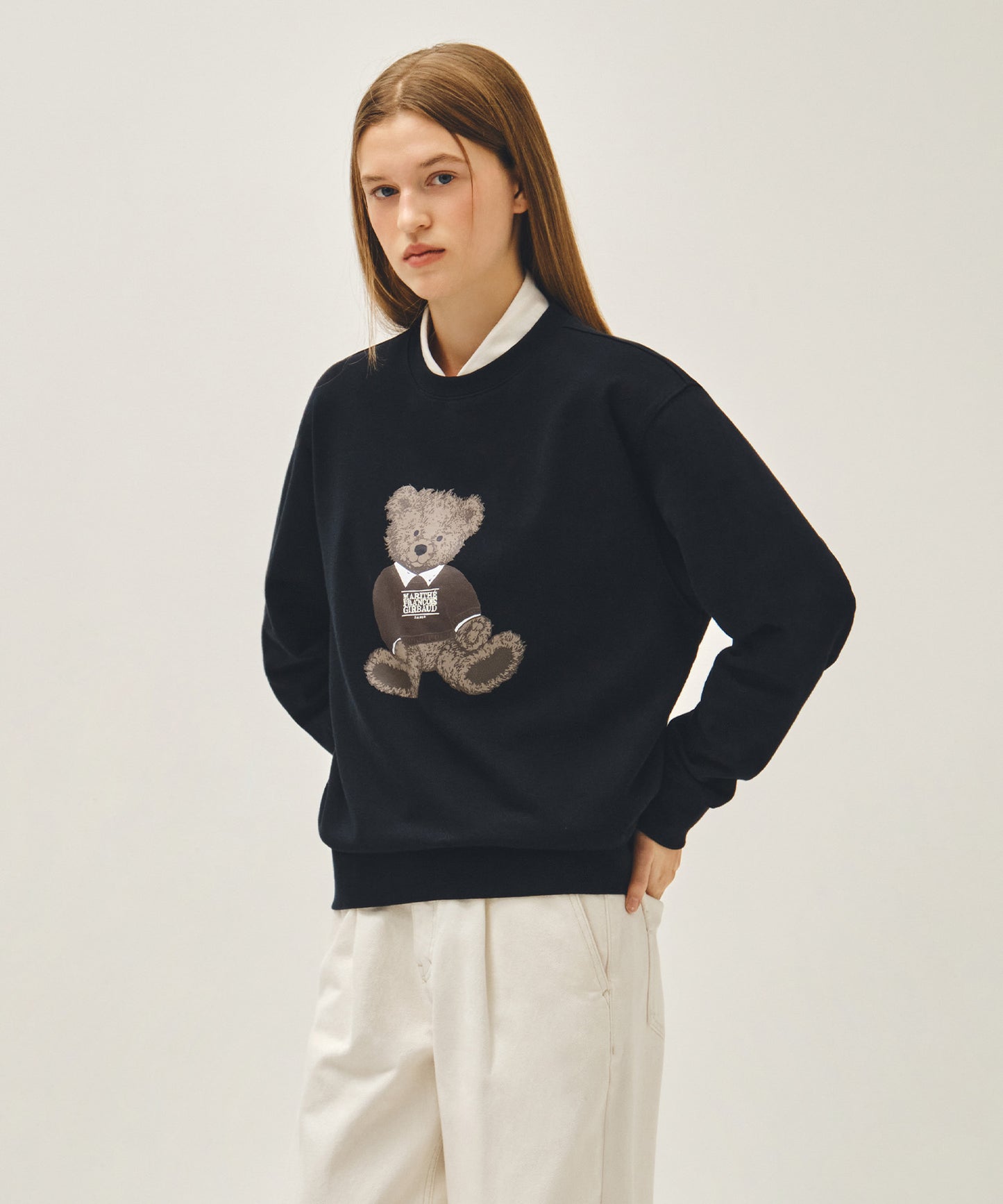 DOODLE BEAR SWEATSHIRT navy