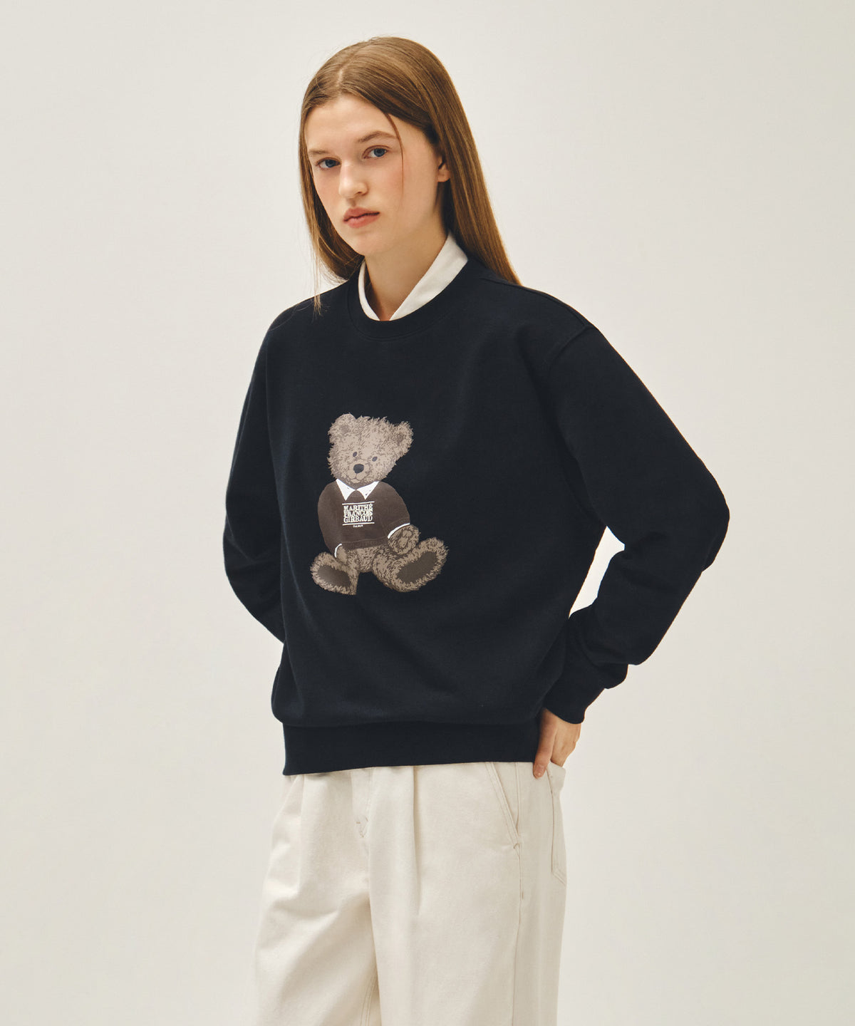 DOODLE BEAR SWEATSHIRT navy