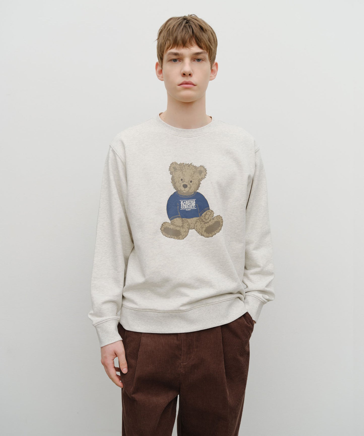 DOODLE BEAR SWEATSHIRT oatmeal