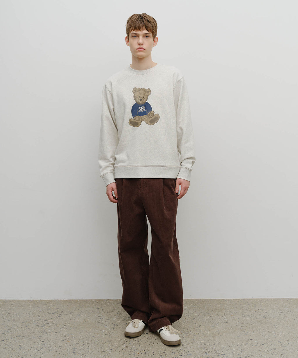 DOODLE BEAR SWEATSHIRT oatmeal