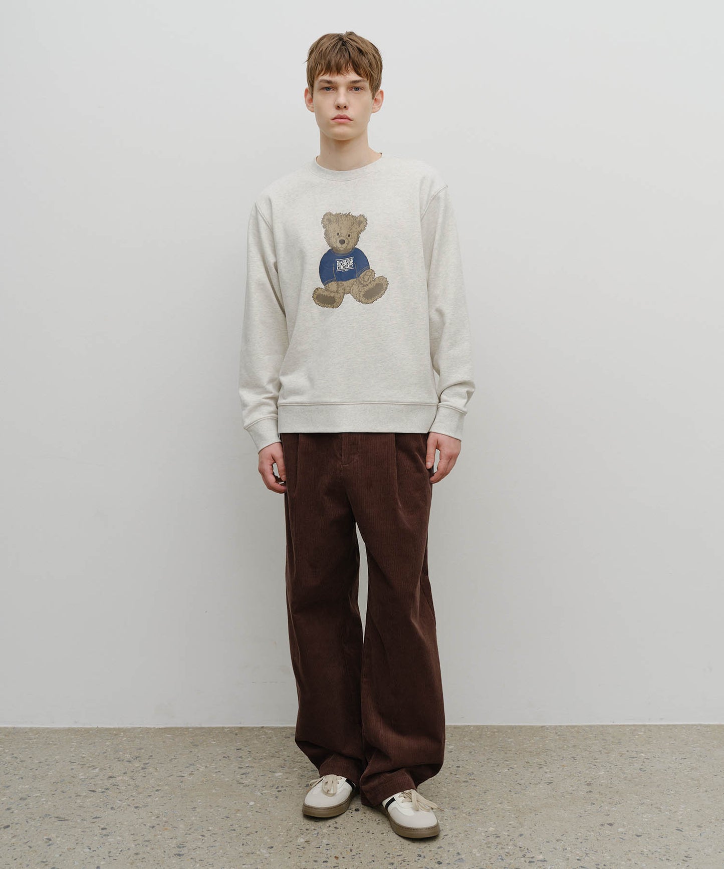 DOODLE BEAR SWEATSHIRT oatmeal