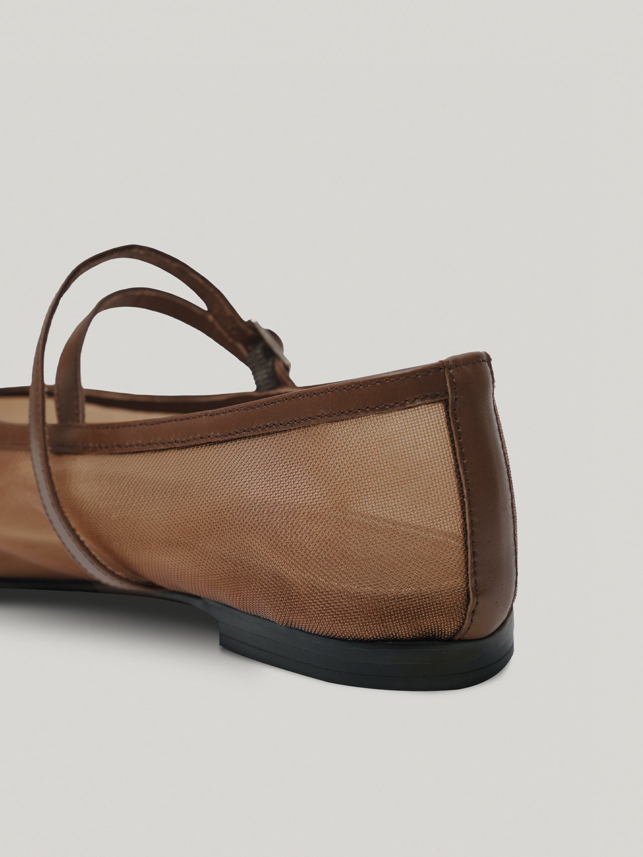 DOUBLE STRAP MESH FLAT mesh brown