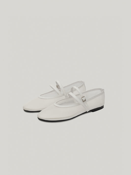 DOUBLE STRAP MESH FLAT mesh white