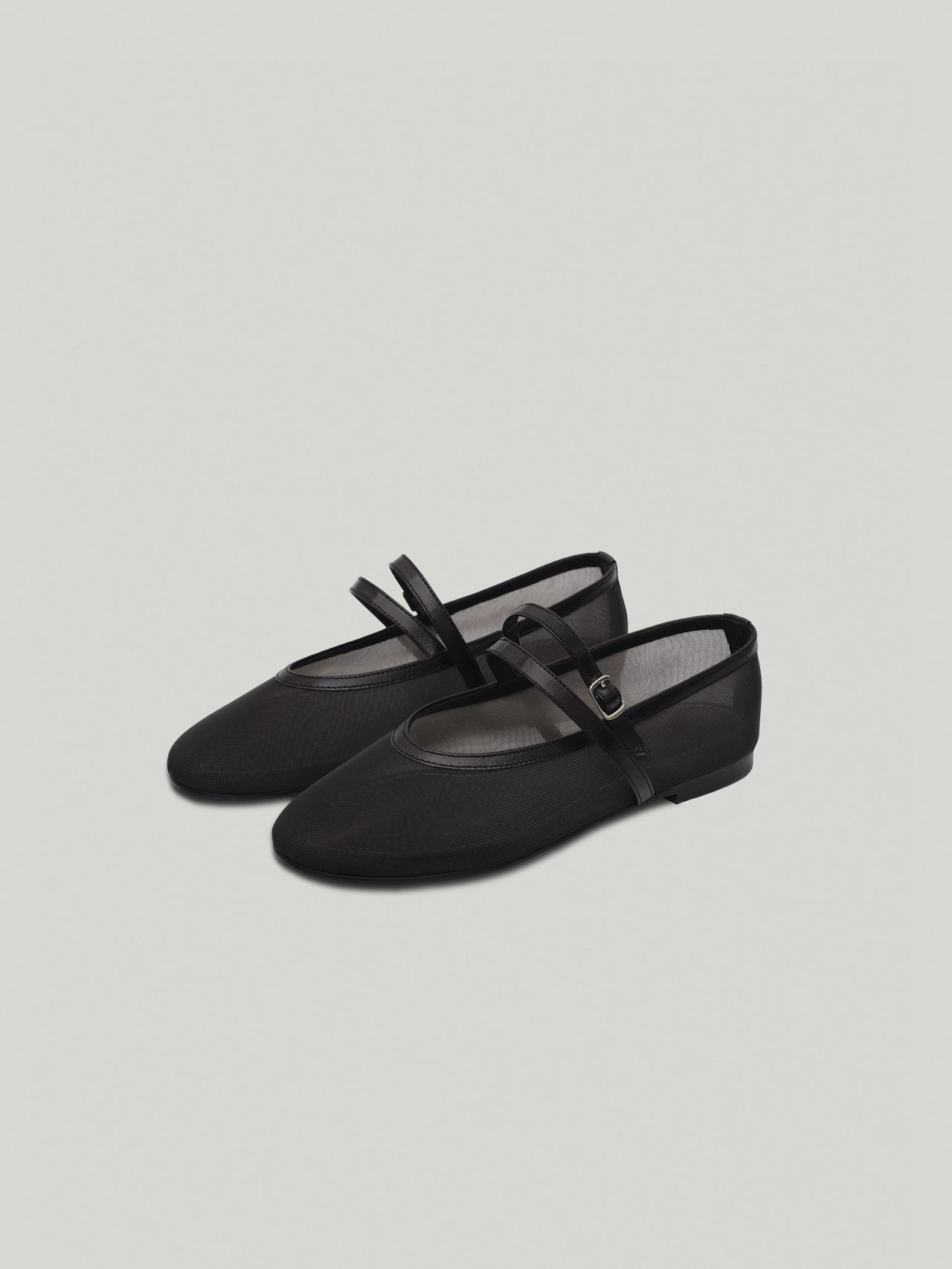 DOUBLE STRAP MESH FLAT soft black