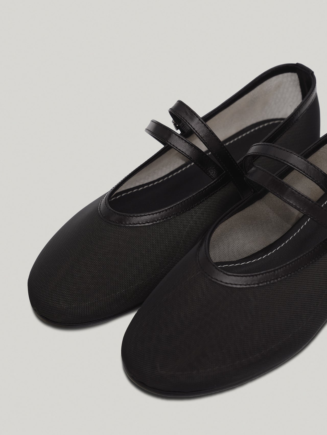 DOUBLE STRAP MESH FLAT soft black