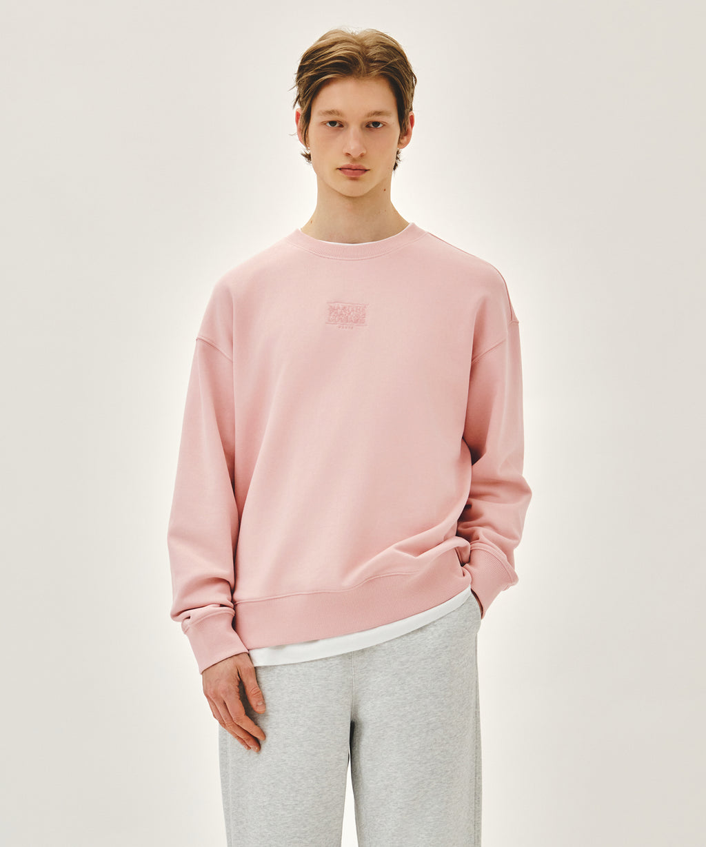 DRAWING CLASSIC LOGO SWEATSHIRT salmon