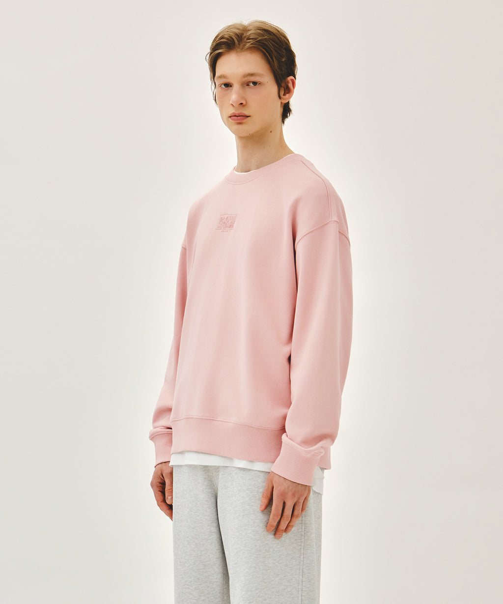 DRAWING CLASSIC LOGO SWEATSHIRT salmon