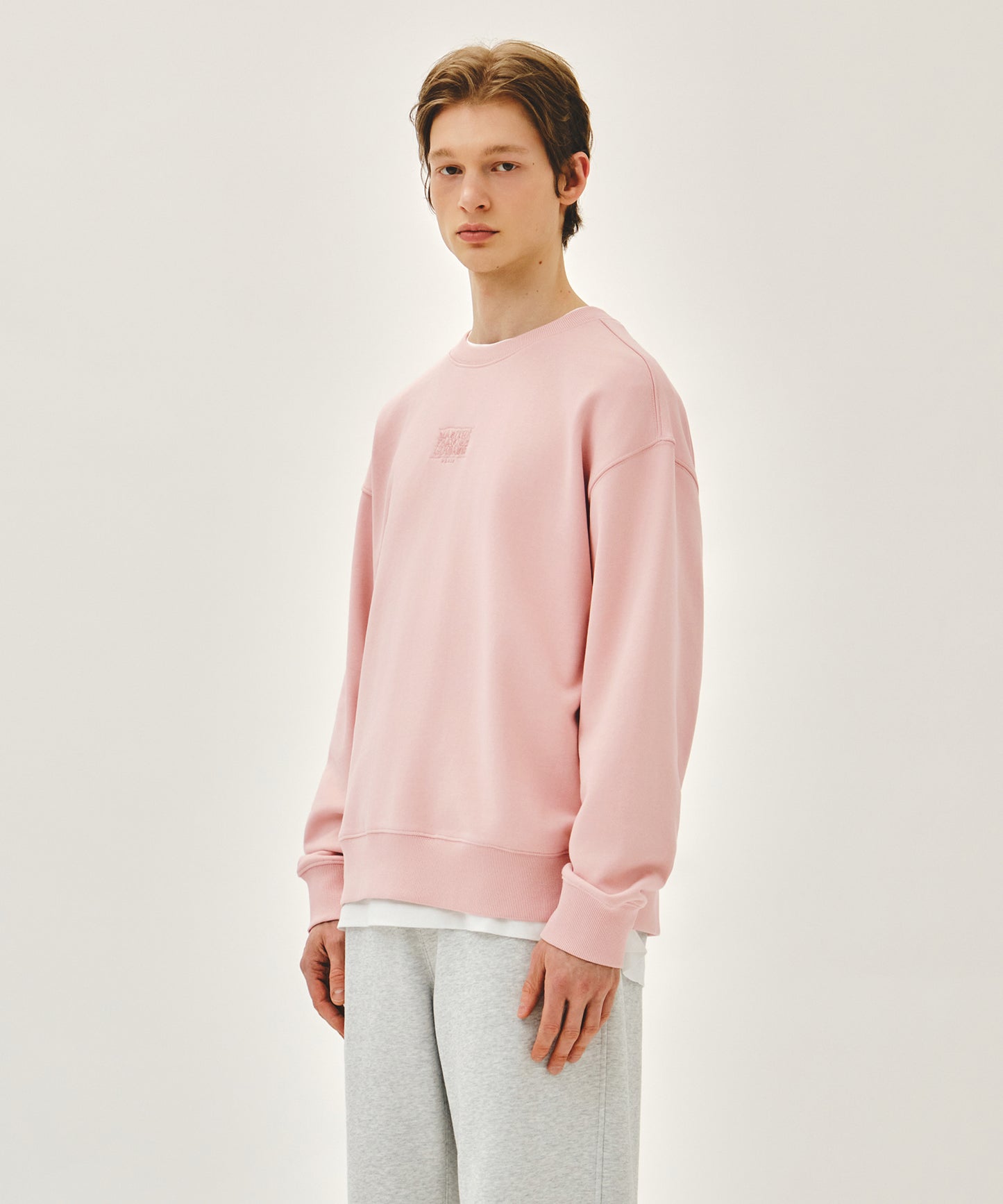 DRAWING CLASSIC LOGO SWEATSHIRT salmon