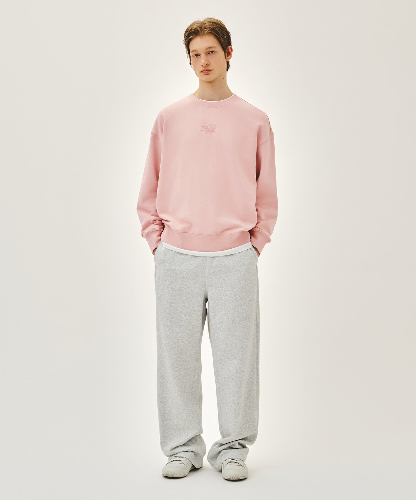 DRAWING CLASSIC LOGO SWEATSHIRT salmon