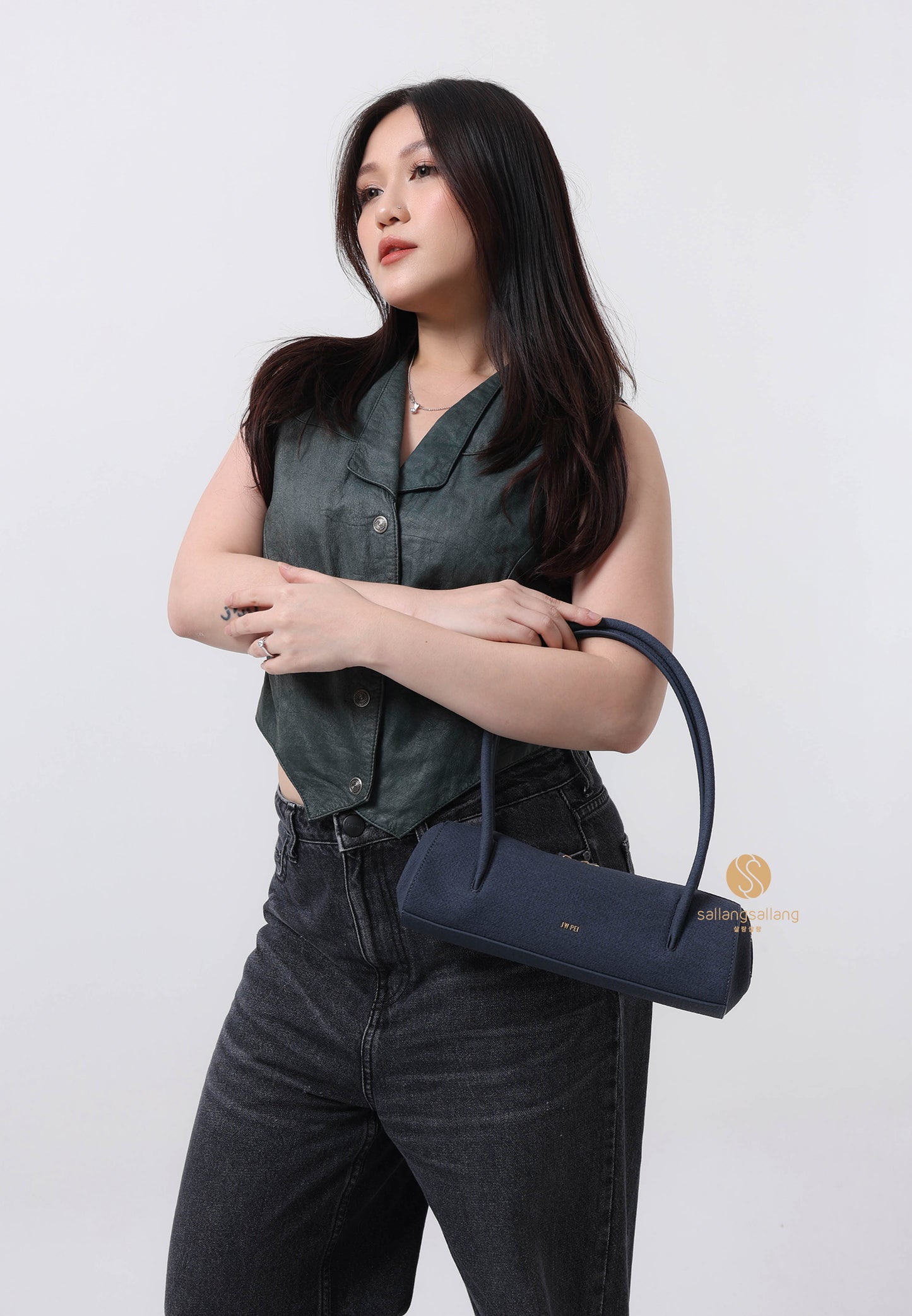 Nova Mini Shoulder Bag - Denim blue